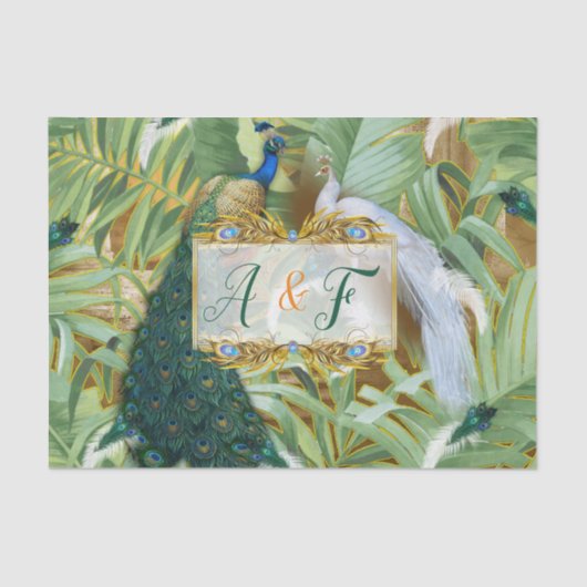ゴールデン王室の孔雀の羽根 薄葉紙 (正面)