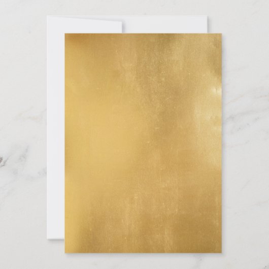 ゴールデン男の赤ちゃんサファリアニマルズボーイベビーシャワー 招待状 (裏面)