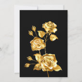 ゴールデン祝エレガンス：の成功の年 招待状 (裏面)