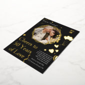 ゴールデン祝メモリーズ50年の愛 箔招待状 (回転した状態)