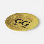 ゴールデン祝女神ハッピー50th誕生日パーティー ペーパープレート (アングル)