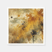 ゴールデン秋の収穫イン動揺してクのデコパージュ スタンダードカクテルナプキン (正面)