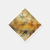 ゴールデン秋の収穫イン動揺してクのデコパージュ スタンダードカクテルナプキン (角)