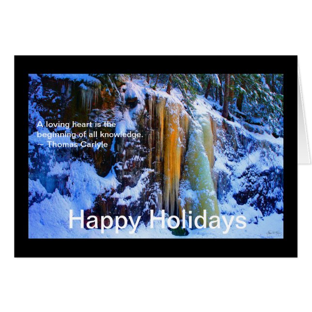 ゴールデン秋ズカードラブ引用文ホリデーカード (正面横)