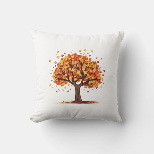 ゴールデン秋ツリー クッション (正面)