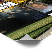 ゴールデン秋リーフツリー写真2ファミリーツリー ポスター (角)