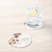 ゴールデン秋結婚の果実の応援に愛ID655 ラウンドペーパーコースター (インサイチュ)