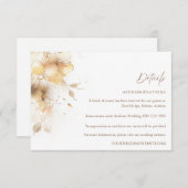 ゴールデン秋結婚フローラ詳細 エンクロージャーカード (正面/裏面)