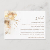 ゴールデン秋結婚フローラ詳細 エンクロージャーカード (正面)