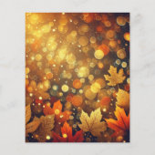 ゴールデン秋離れ《写真》ぼけ味スクラップブック紙 (裏面)