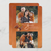 ゴールデン秋2 – 写真感謝祭グリーティングカード シーズンカード (正面/裏面)