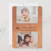 ゴールデン秋2 – 写真誕生のお知らせ 案内状 (正面)