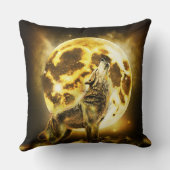 ゴールデン稲妻ウルフ クッション (裏面)