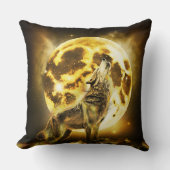 ゴールデン稲妻ウルフ クッション (正面)