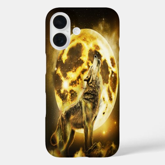 ゴールデン稲妻ウルフ Case-Mate iPhoneケース (裏面)