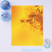 ゴールデン紅葉の背景 チラシ (シングル)