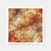 ゴールデン紅葉アルコールインクデクページ紙 スタンダードカクテルナプキン (正面)