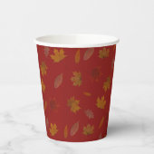 ゴールデン紅葉オンカスタムレッド紙カップ 紙コップ (左)