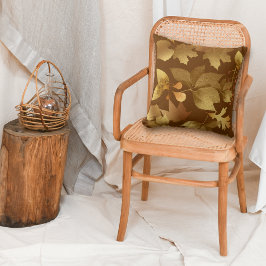 ゴールデン紅葉パターン クッション