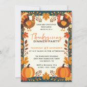 ゴールデン紅葉&ターキーズサンクスギビングディナー 招待状 (正面)