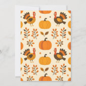 ゴールデン紅葉&ターキーズサンクスギビングディナー 招待状 (裏面)