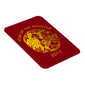 ゴールデン紙中国のカットルースター年磁石 マグネット (右側)