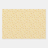 ゴールデン紙吹雪オンゴールデンブラック&ホワイト ラッピングペーパーシート (正面2)