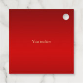 ゴールデン紙吹雪オンレッド75誕生日 フェイバータグ (裏面)