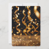 ゴールデン紙吹雪グリッター爆発年賀状 招待状 (裏面)
