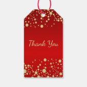 ゴールデン紙吹雪80thバースデーパーティー ギフトタグ (裏面)