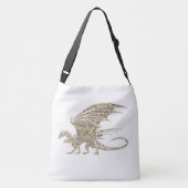 ゴールデン素晴らしモザイク・ドラゴン クロスボディバッグ (裏面)