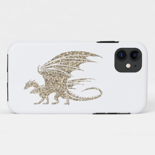 ゴールデン素晴らしモザイク・ドラゴン Case-Mate iPhoneケース (裏面(横))