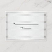 ゴールデン素朴ホースシューズシルバーウィットエスコートカード プレイスカード (裏面)