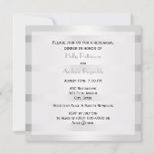 ゴールデン素朴ホースシューズシルバーウィットリハーサルDin 招待状 (裏面)