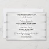 ゴールデン素朴ホースシューズシルバーフットH結婚ズ 招待状 (裏面)