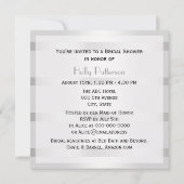 ゴールデン素朴ホースシューズシルバーホットブライダルシャワー 招待状 (裏面)