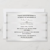 ゴールデン素朴ホースシューズシルバーWht H婚約 招待状 (裏面)