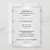 ゴールデン素朴ホースシューズシルバーWHT Vバチェロレッテ 招待状 (裏面)