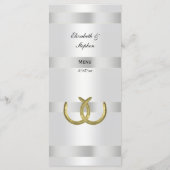 ゴールデン素朴ホースシューズ銀Whtメニューカード メニュー (裏面)