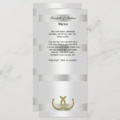 ゴールデン素朴ホースシューズ銀Whtメニューカード メニュー (正面/裏面)