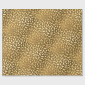 ゴールデン素朴ラグジュア葉リーズ ラッピングペーパー (フラット)