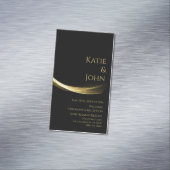 ゴールデン結婚エレガンス救の日 マグネット名刺 (インサイチュ)