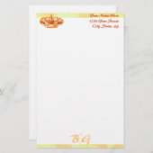 ゴールデン結婚クラウン文具 便箋 (正面/裏面)