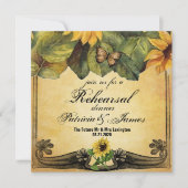 ゴールデン結婚サンフラワーズのリハーサル 招待状 (正面)