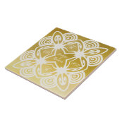 ゴールデン結婚ズパーソナライズされたアールデコ装飾品 タイル (側面)