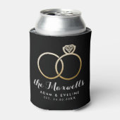 ゴールデン結婚ズリングや輪のクーラーボックス 缶クーラー (缶正面)
