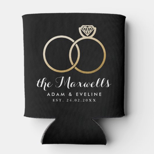 ゴールデン結婚ズリングや輪のクーラーボックス 缶クーラー (裏面)