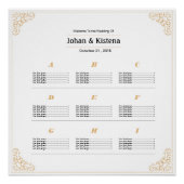 ゴールデン結婚ズ座席表ポスター ポスター (正面)