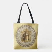 ゴールデン結婚ズ記念クラシック写真枠 トートバッグ (裏面)