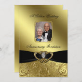 ゴールデン結婚ズ記念写真招待状 招待状 (正面/裏面)